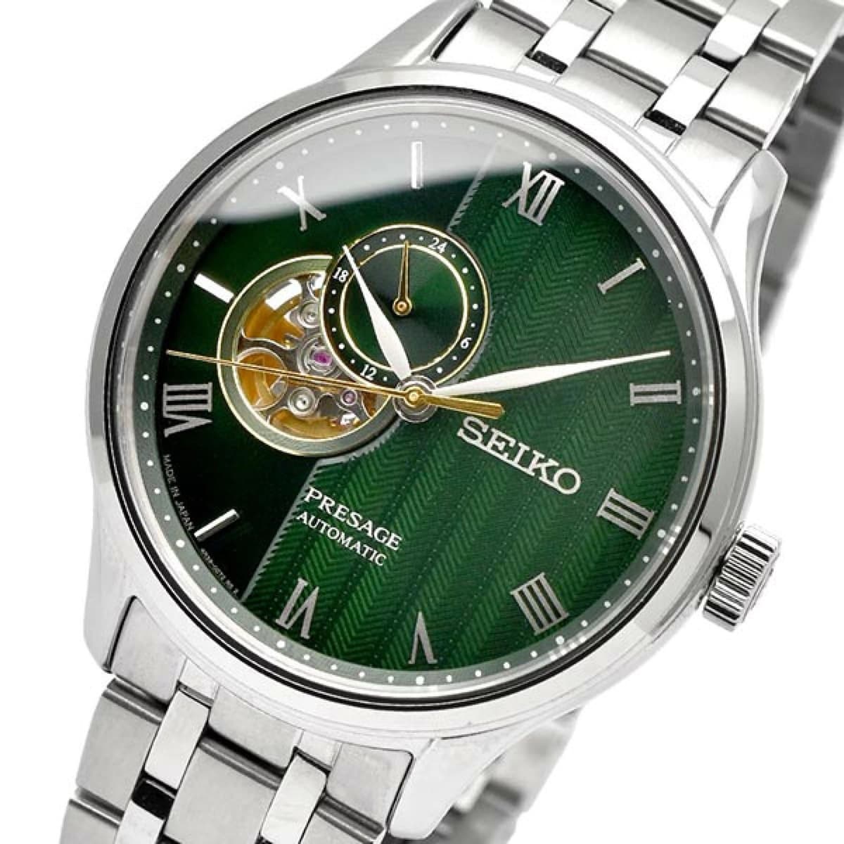 Seiko Presage SARX237 Automatic Open Heart Men’s Watch Green Dial Japan Made