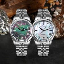 SAN MARTIN SN0144-CG4 Miyota 90S5 MOP/Sparkle Dial 39mm Chinese Style Gada Watch