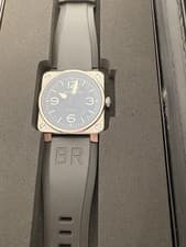 Bell & Ross BR03-92 Men’s Pilot Watch Excellent Condition W/ Box And Spare Strap