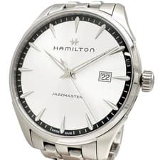 Hamilton H324510 Jazzmaster Stainless Steel Quartz Silver Working