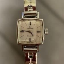 Omega Ladies Silver stainless steel manual watch with jewelry clasp