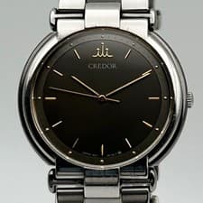 Seiko Credor 9571 6030 Dress Watch Quartz Vintage Mens wrist 18cm Used Japan