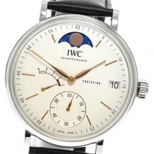 IWC SCHAFFHAUSEN Portofino IW516401 Moon phase Hand Winding Men's Watch_938502