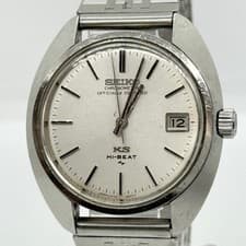 SEIKO KING SEIKO High Beat 4502 8010 Silver Hand Wound Men s Medallion Wristwatc