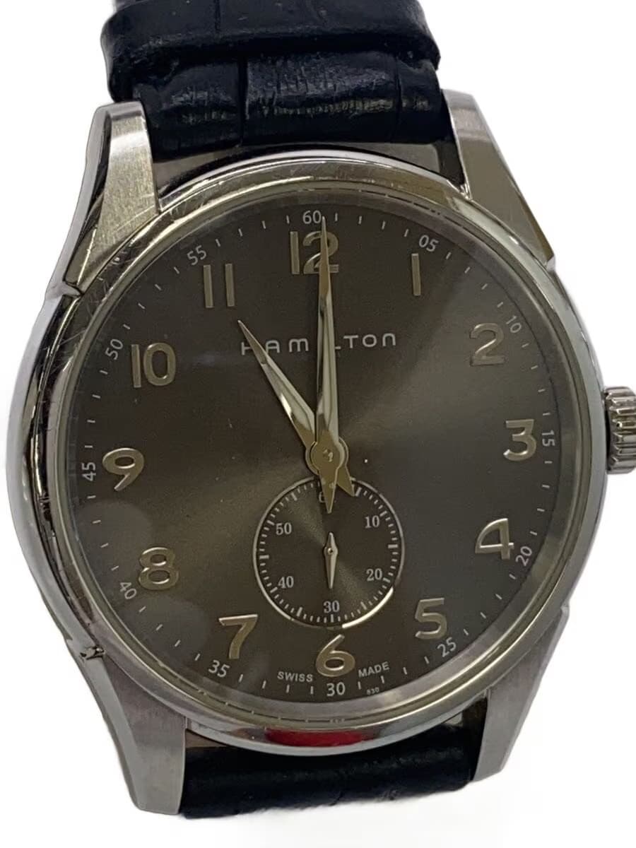 HAMILTON Quartz Watch Analog Leather BRW BLK H384110