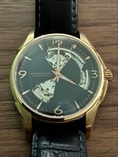 Hamilton Jazzmaster Open Heart Automatic Watch H325751 40mm Black Dial Skeleton