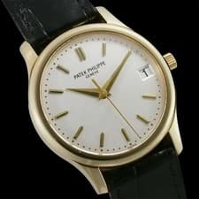 Patek Philippe Calatrava 3998J-001 18K Yellow Gold Leather Strap #SU008