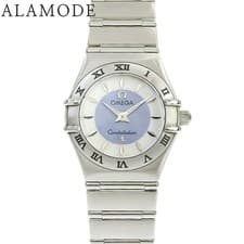 Omega Constellation Mini 1562.84 Shell Dial Blue Quartz Ladies 41100095804 Used