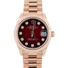 Rolex Datejust 31mm Red Ombre Dial Watch Ref# 278278