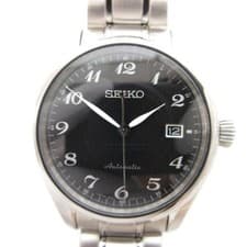 Seiko Presage Prestige Line Watch Automatic Black Dial Silver Color SARX039 Used