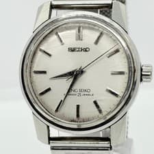Seiko KING SEIKO 44-9990 Silver Manual Winding Men's Watch Used From Japan