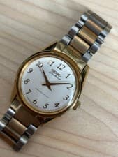 Seiko Road Marvel 5740-8000 Vintage Hand-Wind Watch Gold Silver Used SA423