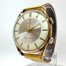Rare Citizen Alarm Four Hands 4H 15708 Parashock Gold Working Manual Wind Watch