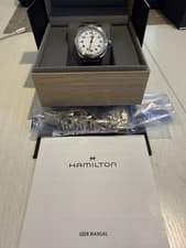 Hamilton Khaki Field Expedition Auto White Dial Watch 41mm  H70315110 Clean 7.8”