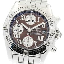 BREITLING Chrono cockpit A13358 Date Brown Dial Automatic Men's Watch_951093