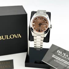 Bulova 96B470 Men's Surveyor Automatic Brown Dial stainless Men's Watch 39mm