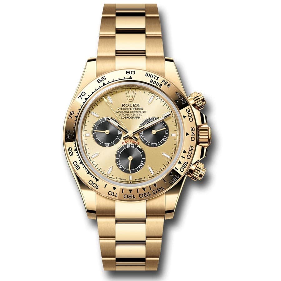 Rolex Cosmograph Daytona 126508-0006 40mm "Pikachu" Champagne Dial Black Sub ...