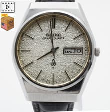 Vintage 1976 [NEAR MINT] SEIKO Grand Quartz 4843-8050 Snow Flake Men Watch JAPAN