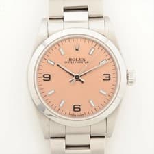 Rolex Oyster Perpetual 77080 SS SS AT Pink-Face