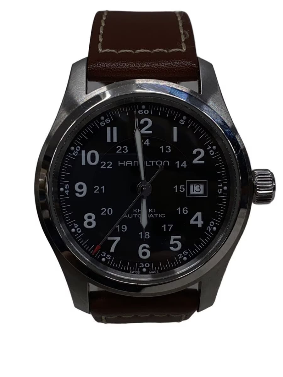 HAMILTON Automatic Watch Analog Leather BLK BLK H706050