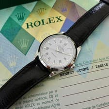 A STUNNING 2003 ROLEX AIRKING REF. 14000M FULL SET GREEN STICKER ON BACK
