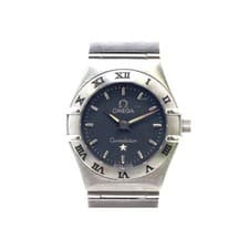 OMEGA Watch Constellation Mini Watch 1562.40 Wristwatch Stainless Steel Blue Blu
