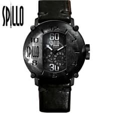 SPILLO Speed Demon SD917KK-02BLACK Matt Black Horse Leather Automatic Watch