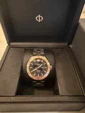 Baume & Mercier Clifton MOA10423 Men's Watch Black Dial Original Box & Papers