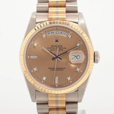 Rolex Day Date 36 18239BIC WG×YG PG×WG×YG AT Champagne-Face
