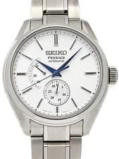 SEIKO Presage Power Reserve SARW043 Silver Men's Used Watch #41021