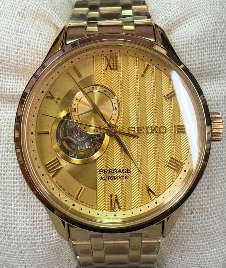 SEIKO Presage SARY264 Garden Mechanical Automatic Gold Watch Men