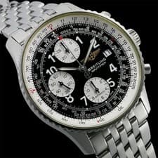 Breitling Old Navitimer Chronograph A13322 A1332212.B503 Black Dial #SU112