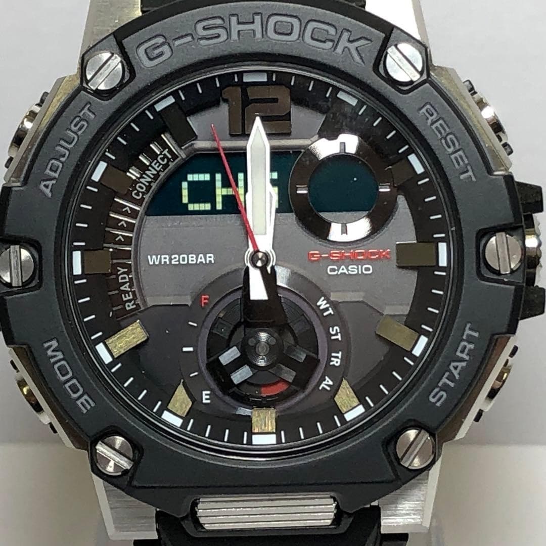 Casio G-Shock GST-B300 Tough Solar Black Resin Men's Watch