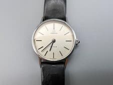 Omega DeVille Women's Watch Manual Winding Genuine Leather Strap Good Condition