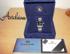 Grand Seiko SBGX049 Quartz Watch Black Dial Stainless Steel Mens Japan Working