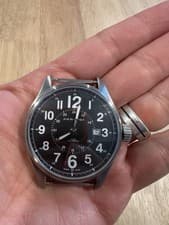 MINT CONDITION! Hamilton Khaki Automatic Men's Watch Black DiaL H706150