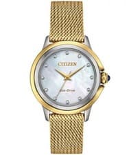CITIZEN ECO-DRIVE CECI STAINLESS STEEL WOMEN’S DIAMOND WATCH