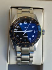 Longines Spirit Zulu Time Automatic 39mm Black Dial Steel Watch L38024506