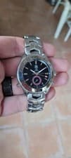 TAG Heuer WJF2115.BA0587 Mens Link Series Automatic GMT Watch Black Red Silver