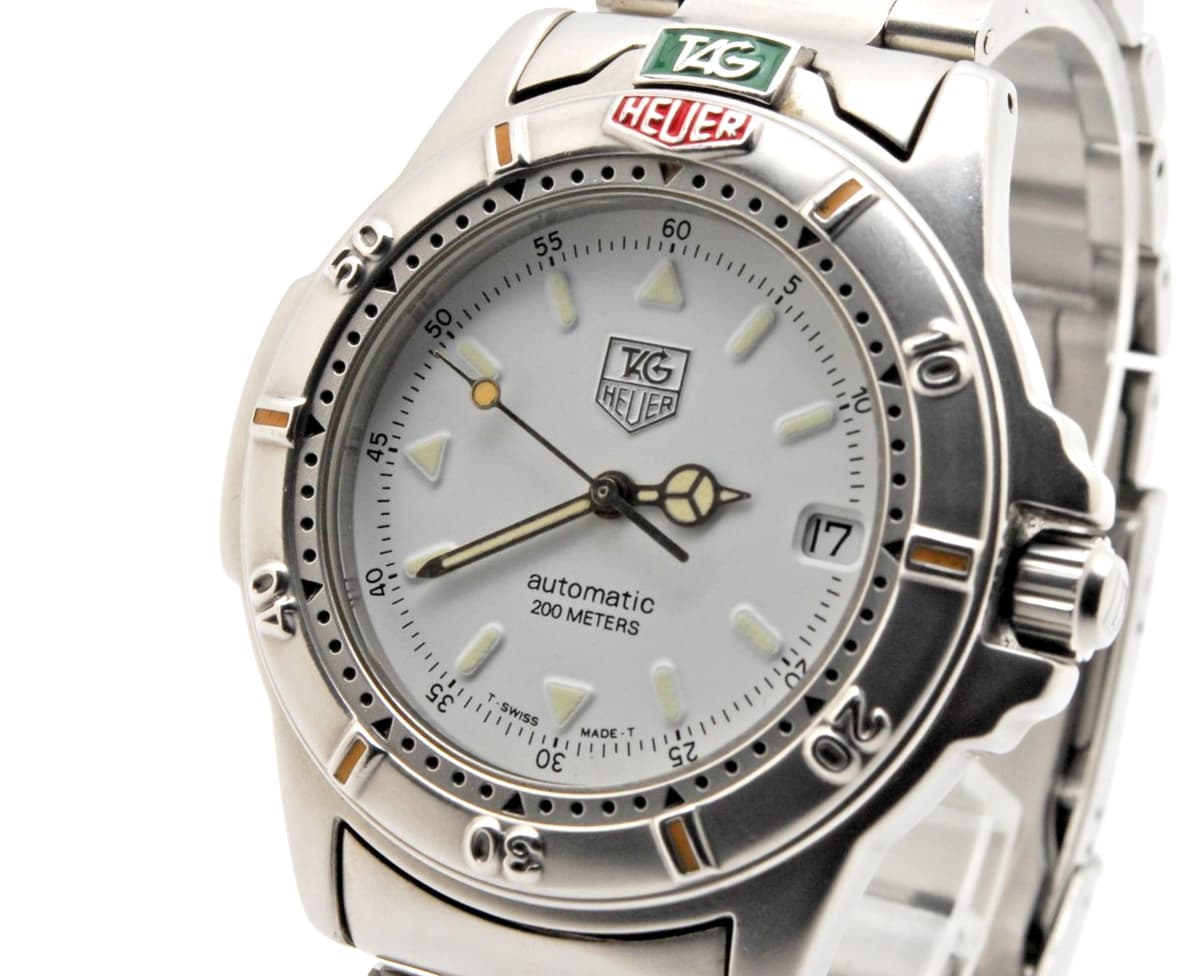 [ MINT ] TAG Heuer Serie 4000 699.706K Vintage White Silver Automatic 39mm Mens