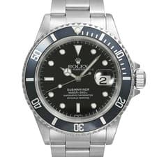 ROLEX Submariner 16610 Black Case Size 40mm x 40mm Men's Used Watch #344731