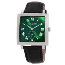 Saint Honore Paris Carree Quartz Green Dial Men's Watch H SH CR823002 1VR