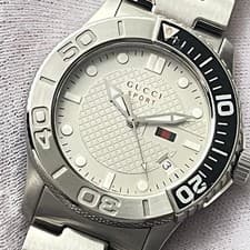 Gucci SPORT 1252 SWISS MADE Watch Timepiece Mens Sport Quartz 42mm Genuine