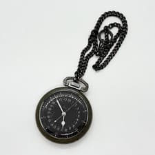 HAMILTON Pocket Watch GCT Greenwich Civil Time AN-5740-1 Black Hand-Wound Auth