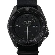 With Box SEIKO SBSA025 SEIKO5 Sports SKX Series Automatic Black Dial Analog 10 s