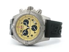Breitling Chrono Avenger M1 Yellow Dial Quartz Titanium 44MM Chronograph E73360