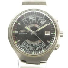 Orient OJ469742-9A Vintage Automatic Watch Perpetual Calendar Silver Tone