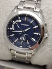 Seiko Radio Solar Spirit Big Date Radio Clock 8B-43 Used From Japan