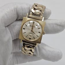 Vintage Men’s Bulova 18k Solid Gold Rare M6 1966 17J 10CL Swiss Mechanical Wind