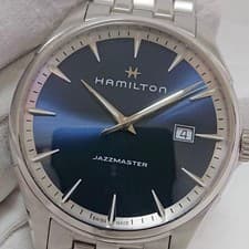 Hamilton Jazzmaster H324510 Navy Dial Serviced Used Watch